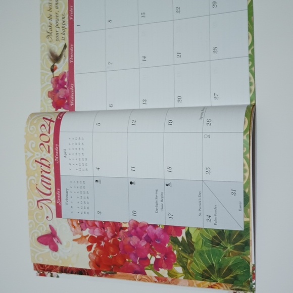 2/$20 2024 Monthly Planner Thoughts & Inspirations Boys Town - Picture 5 of 16